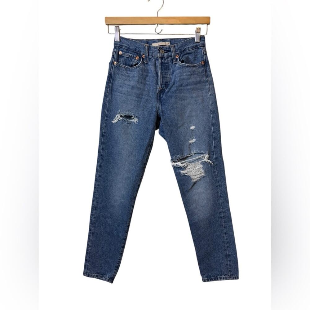 LEVI’S | denim blue jeans 501 wedgie 24